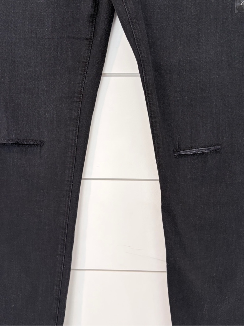 Banana Republic Girlfriend Jeans Black Distressed Tall 29/8 Minimalist Capsule - Picture 5 of 12